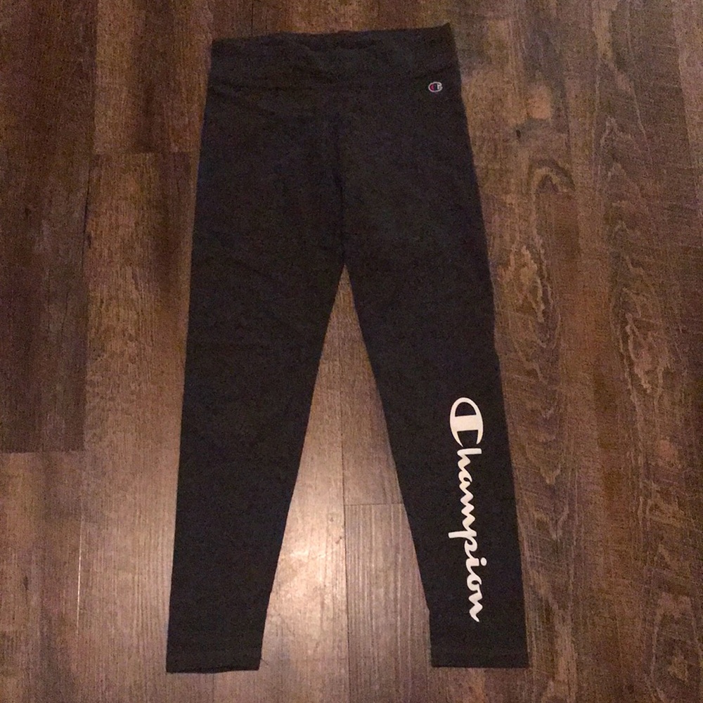 Girls Champion Leggings (Dark Grey)